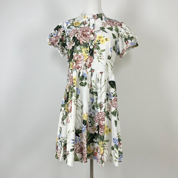 $498 NWOT SEE BY CHLOÉ Floral Print Cotton Multicolor Dress Size 36 - Picture 2 of 11